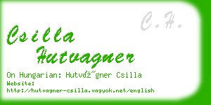 csilla hutvagner business card